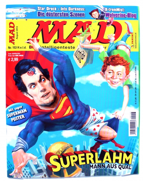 MAD Comic Magazin (Satire) Nr. 153 (August 2013): Superlahm: Mann aus Qual von Panini